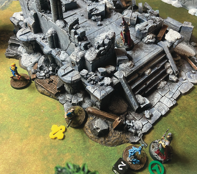 The skeleton blocks the route