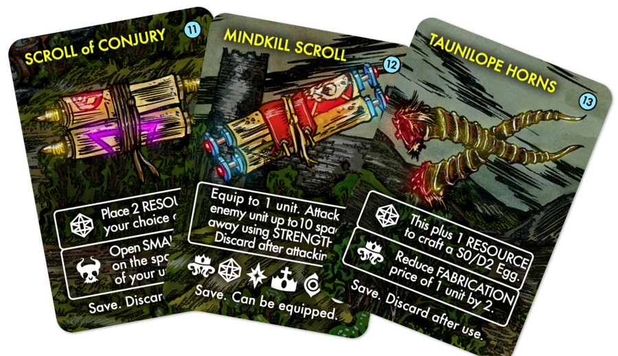 Some of the available items